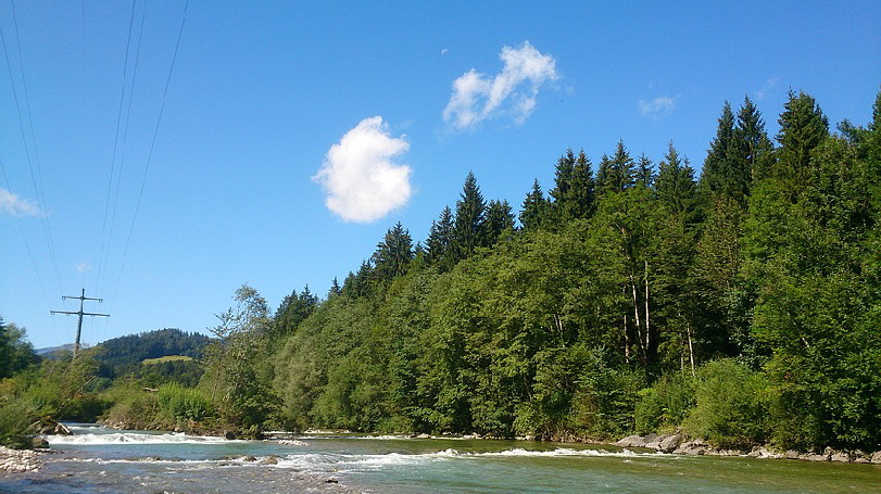 Ein Blick zurück zum Iller-Ursprung.