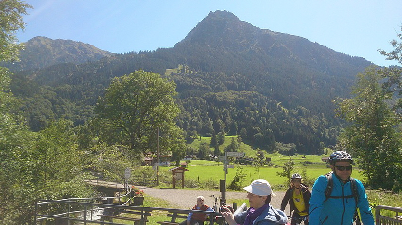 Blick auf Gaisalphorn und Rubihorn.