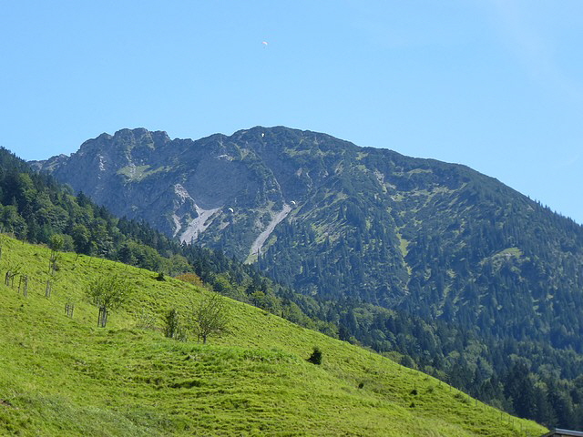Gleitschirmflieger am Schattenberg/Oberstdorf.