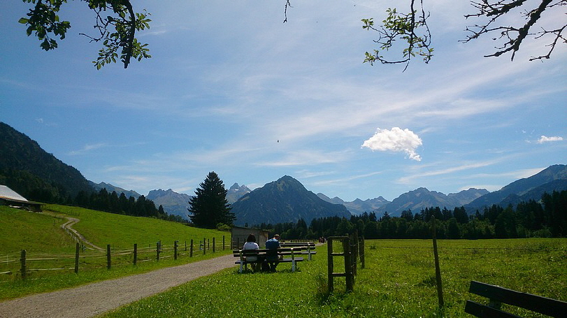 Hier liegt Ruhe in der Landschaft