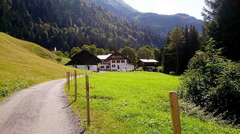Aha, Einödsbach kommt in Sicht.