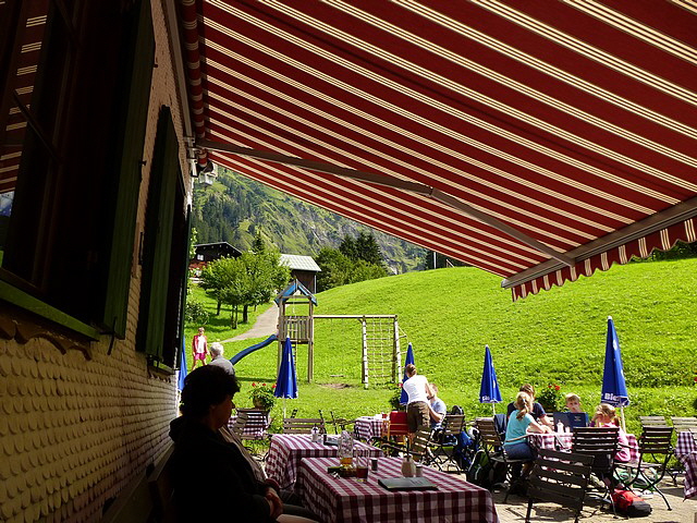Pause. Hier muss für den nächsten Weg "aufgetankt" werden.