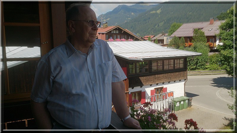 Auf dem Balkon unserer FeWo.