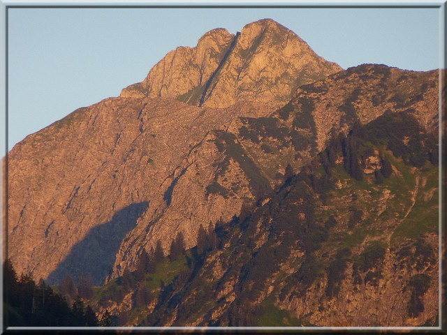 Abendstimmung in den Bergen.