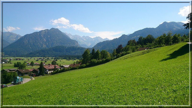 Blick auf Oberstdorf aus westlicher Richtung.