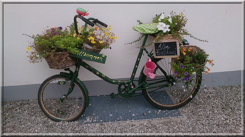 Mit dieser Beschilderung weiss jeder wo wir waren!