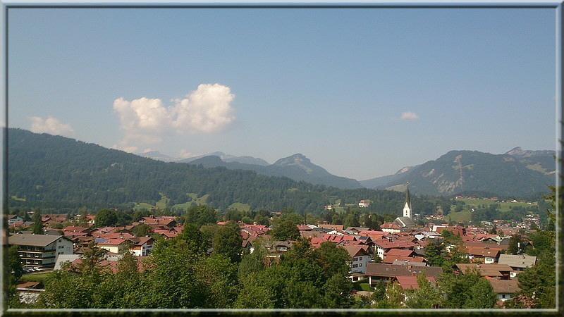 Blick auf's Dorf von der Katharinenruhe aus.