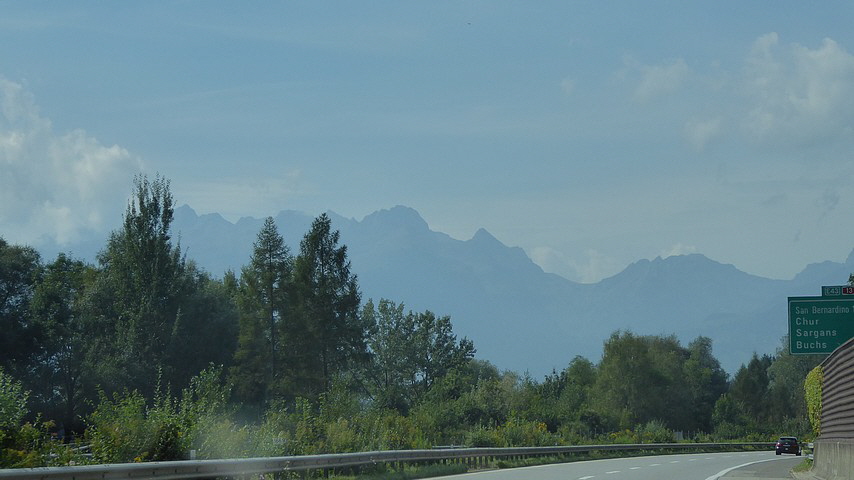 Wir kommen näher an Sargans.