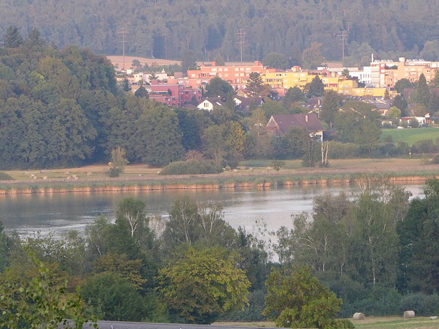 Blick von der Terrasse zum Greifensee.