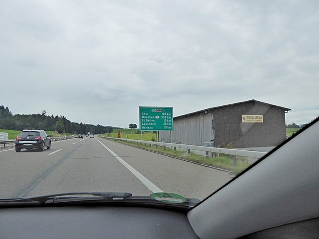 Auf der Rückfahrt nach Oberstdorf.